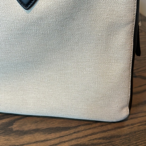 Khaite Maeve weekender large leather and canvas tote - Picture 7 of 14